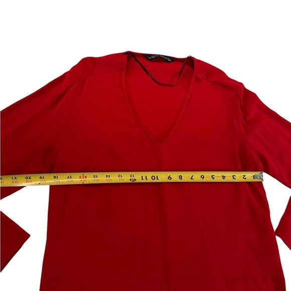 Zara Woman Red Long Sleeve Top Size M - Picture 9 of 17